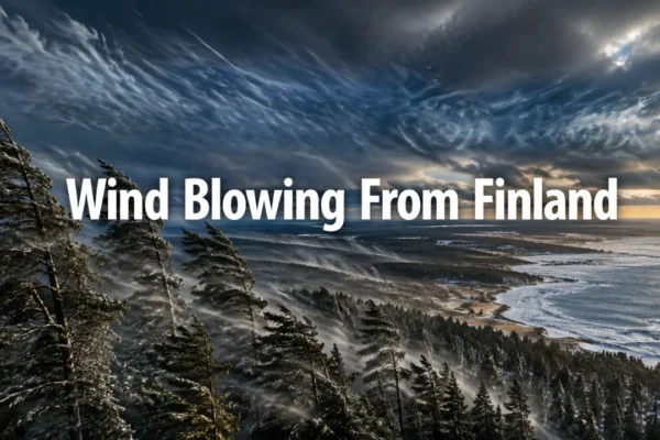 wind blowing from finland