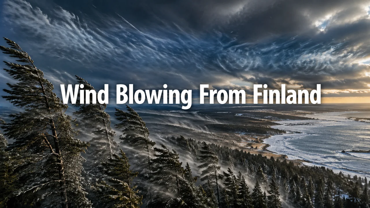 wind blowing from finland