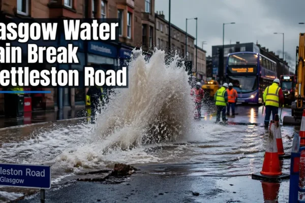 glasgow water main break shettleston road