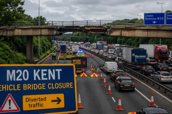 m20 kent vehicle bridge closure