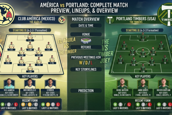 américa vs portland