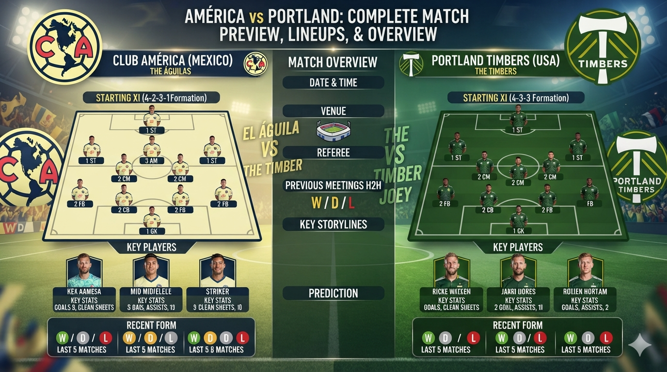 américa vs portland